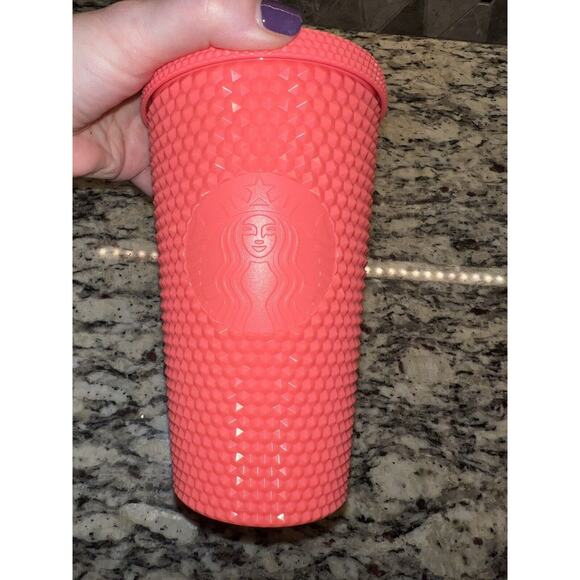 Starbucks Dragon Fruit Pink Studded Tumbler Grande 16 Oz Cold Cup 2022 - Picture 5 of 11